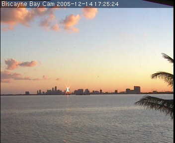 Wannman.Cam Biscayne Bay Cam webcam view over dock